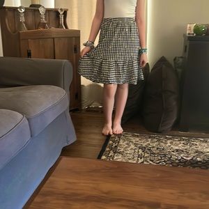 Beautiful Plaid Sunflower Knee Skirt! (OLDNAVY) Large 10-12